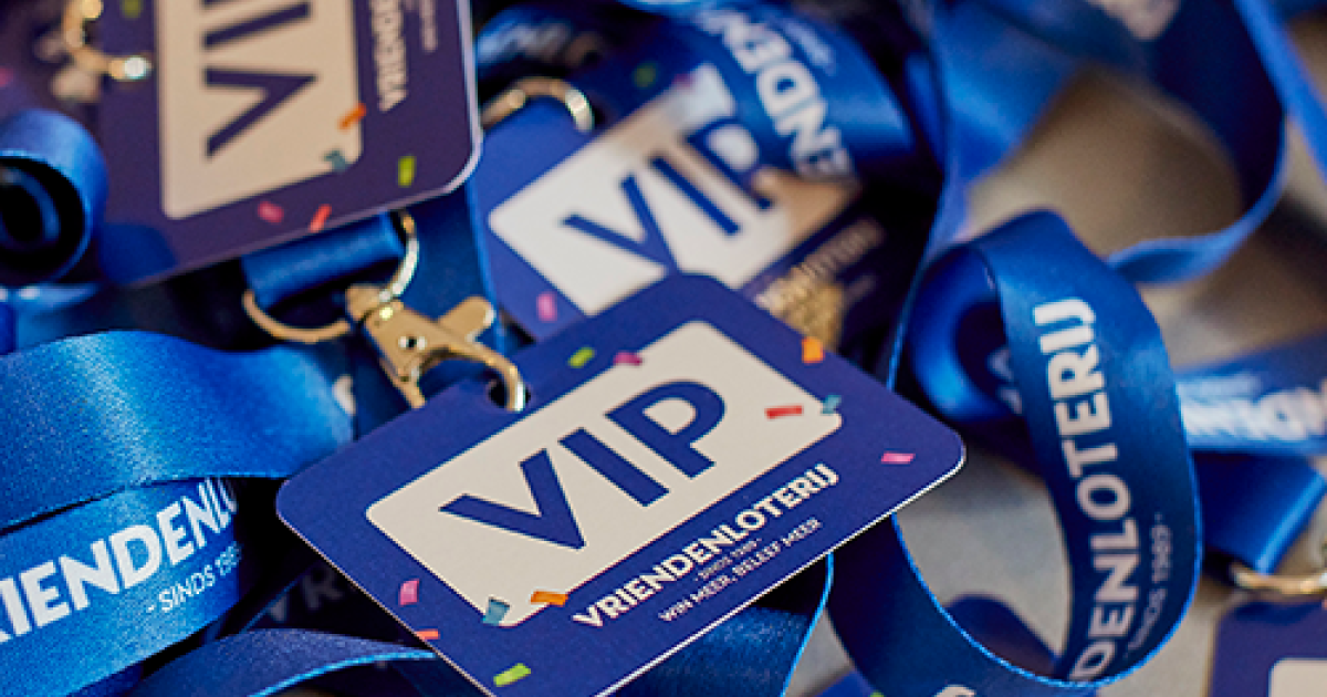 Uw gratis VIPKAART VriendenLoterij VriendenLoterij