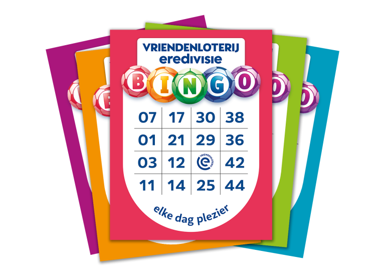 stapeltje VriendenLoterij Eredivisie Bingo
