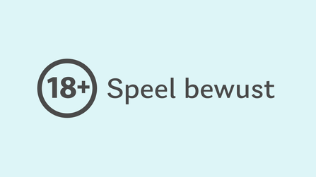 18+-icoon met de tekst 'Speel bewust'.