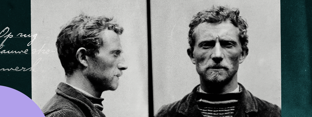 Beeld bij de tentoonstelling Criminaliteit in Limburg