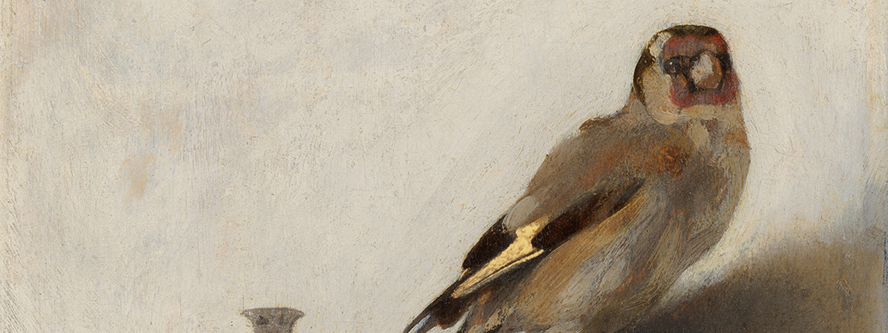 Het schilderij 'het puttertje' van Carel Fabritius toont een klein vogeltje voor een lichte muur. Ontdek meesterwerken in het Mauritshuis met gratis toegang dankzij de VriendenLoterij VIP-KAART.