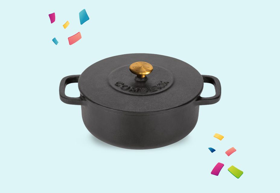 Illustratie van een Combekk Dutch oven als prijs.