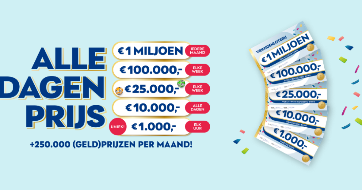 Prijzenpakket februari VriendenLoterij VriendenLoterij